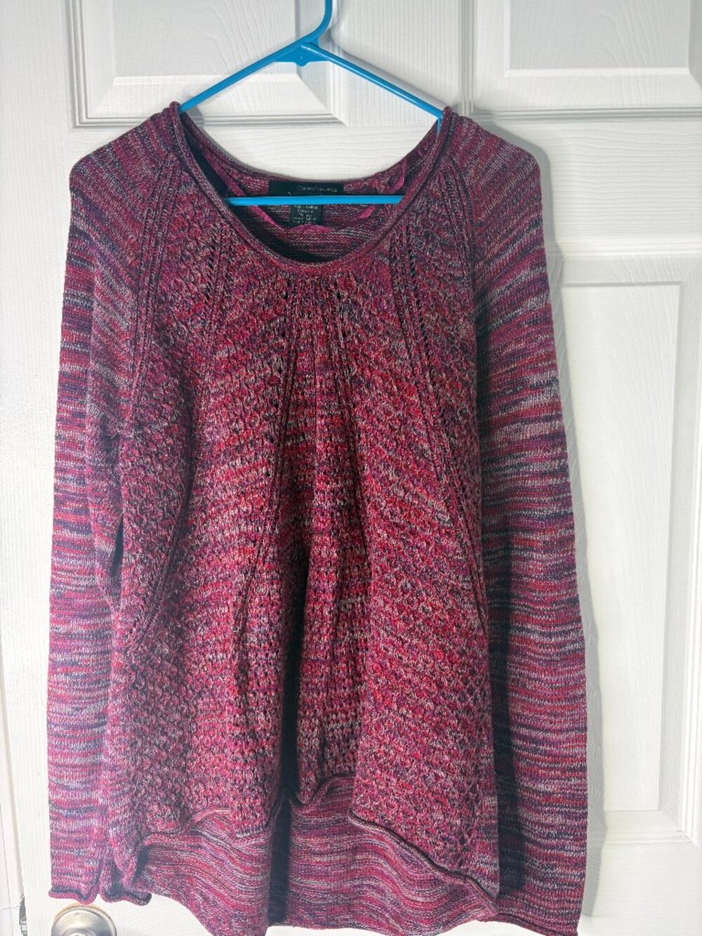 Y2K Calvin Klein Jeans Space Dye Open Knit Sweater L